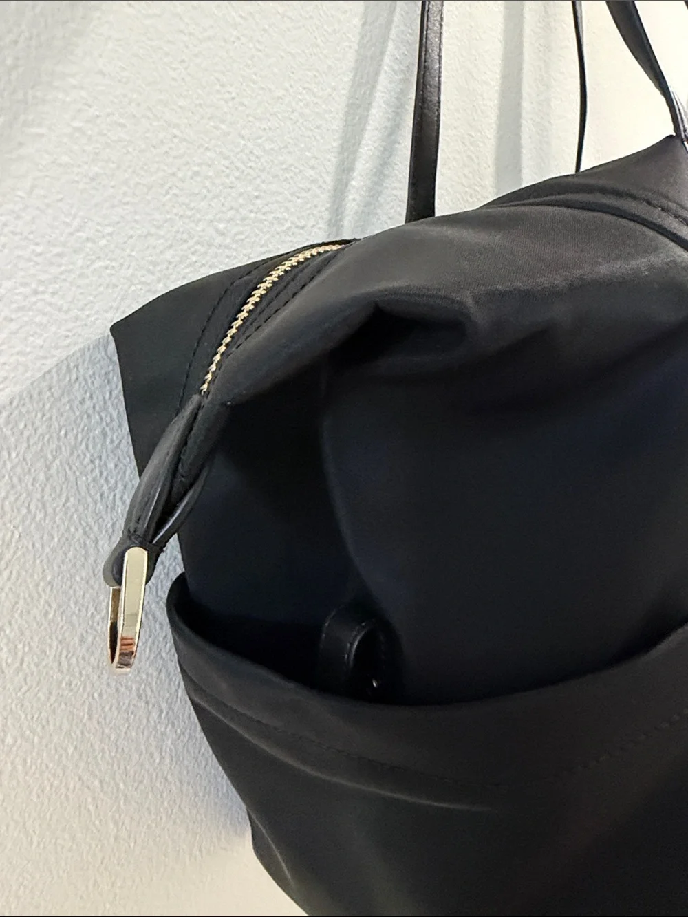 kate spade Black Nylon Duffel Bag with Gold Hardware